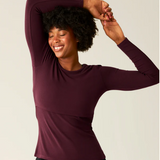 Ribbed Bamboo Long Sleeve Nursing T-shirt