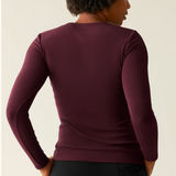 Ribbed Bamboo Long Sleeve Nursing T-shirt