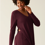 CozyKnit Maternity + Nursing V-neck Top