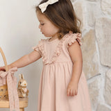 Sleeveless Ruffle V Dress