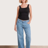 Slouch Under-Bump Relaxed Jeans