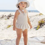 Smocked One-Piece Swimsuit