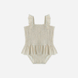 Smocked One-Piece Swimsuit