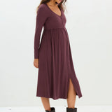 The Softest Rib Nursing Dress