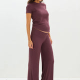 The Softest Rib Over Under Relaxed Pant