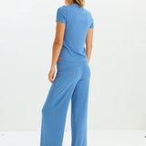 The Softest Rib Over Under Relaxed Pant