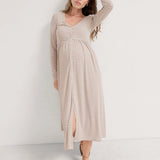The Softest Rib Nursing Maxi Dress