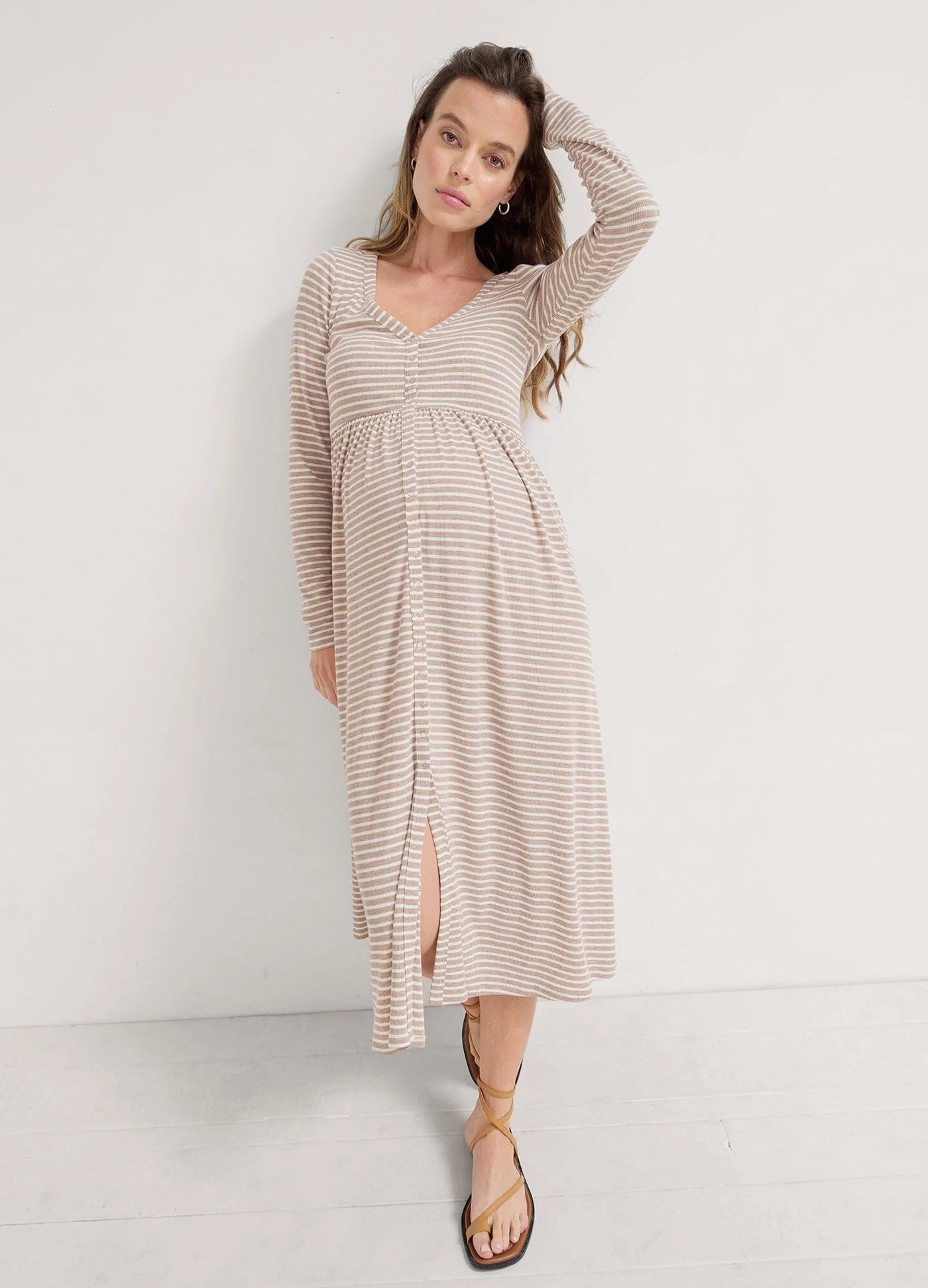 The Softest Rib Nursing Maxi Dress Village Maternity The Softest Rib Nursing Maxi Dress Village Maternity