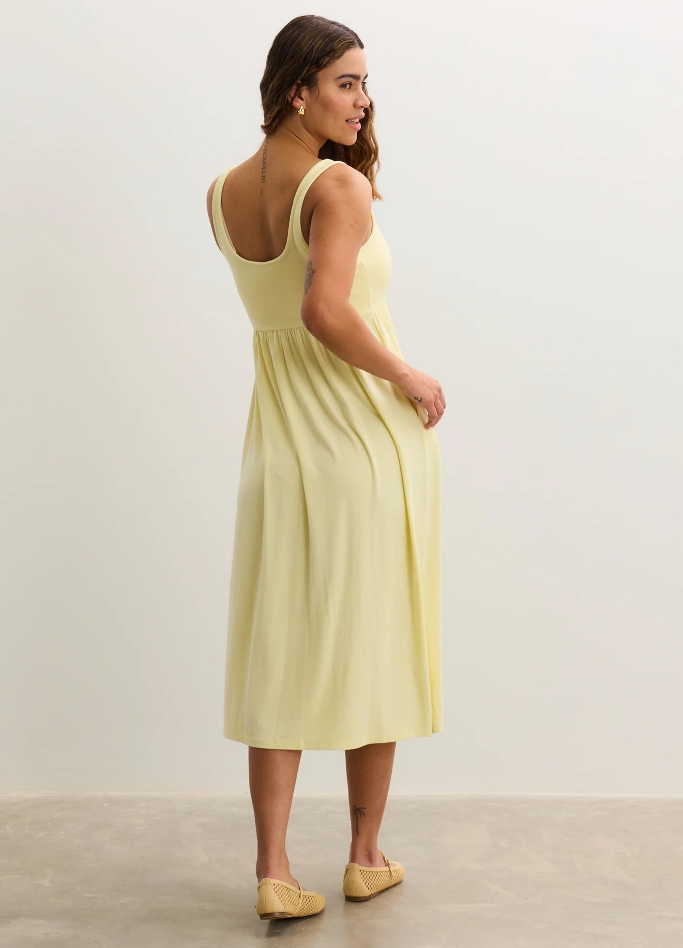 rib nursing dress Soft Rib Maternity & Nursing Dress L