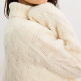 The Sophie Alpaca Cable Turtleneck