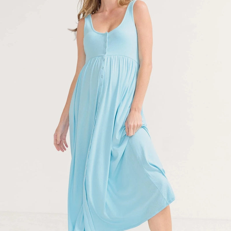 The Softest Rib Nursing Tank Dress