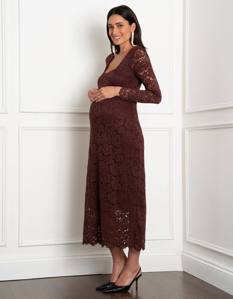 Thalia Lace Bodycon Maternity Dress