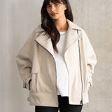 Denzel | Oversized Maternity Biker Jacket