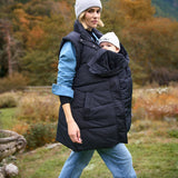 Black 3-In-1 Maternity & Babywearing Gilet