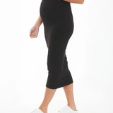 Ribbed Knit Pencil Skirt