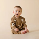 Beary Cute Organic Knitted Jacquard Legging