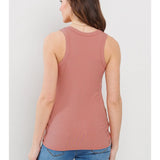 Ribbed Maternity Racerback Tank Top