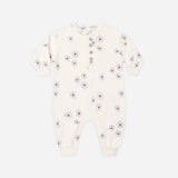 Relaxed Fleece Jumpsuit Blue Daisy
