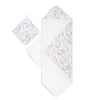 Boutique Cotton Muslin Towel + Washcloth set