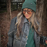 Strong As A Mother®  Forest Green Beanie