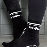 Throwback Half Crew Striped Grip Socks