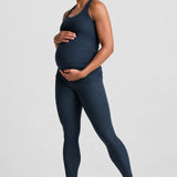 Spacedye™ Love the Bump Maternity Pocket Midi Leggingi, Navy
