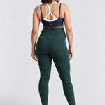 Beyond Yoga Spacedye Love the Bump Midi Maternity Legging, Ivy, back view