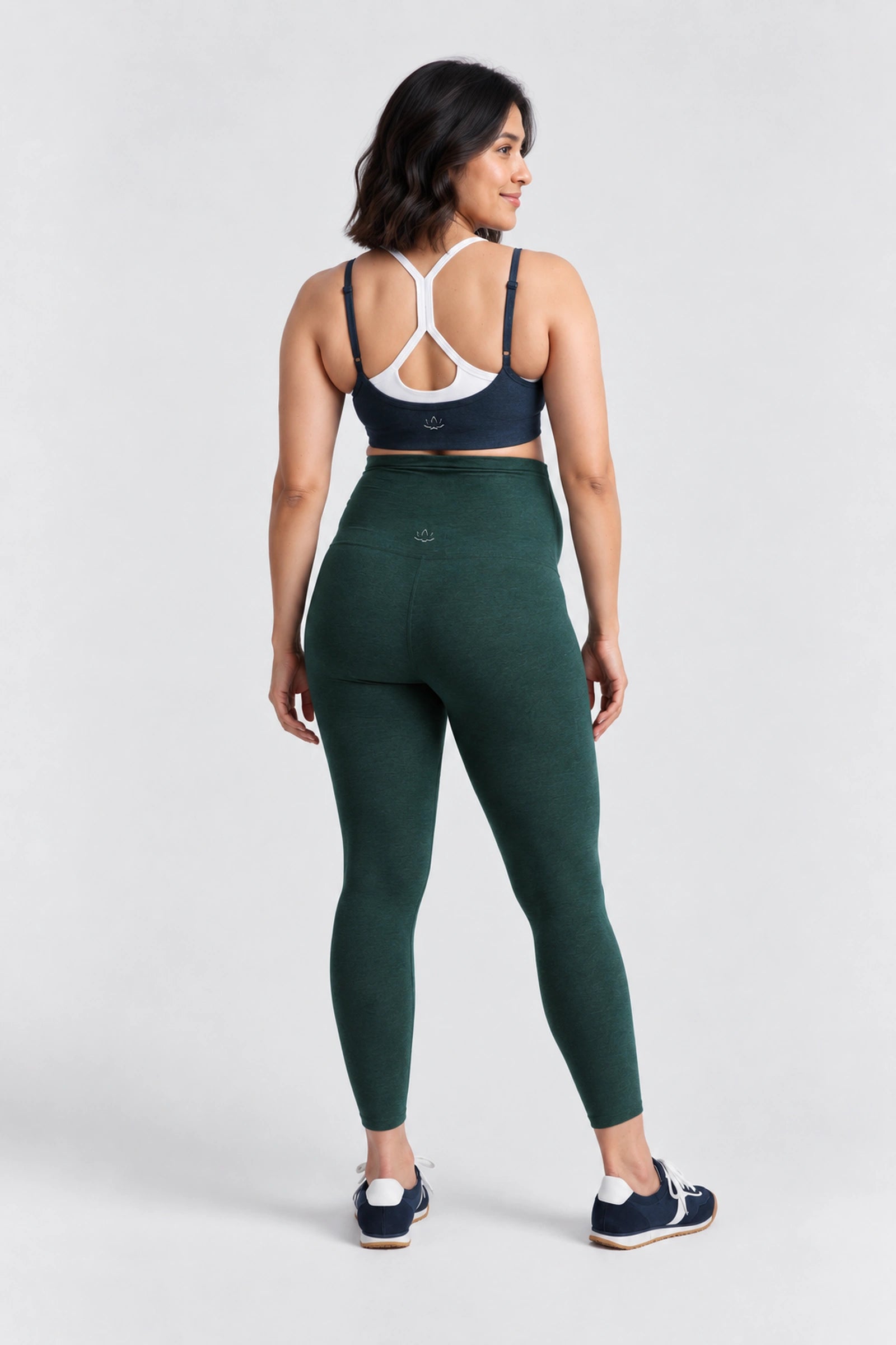 Beyond Yoga Spacedye Love the Bump Midi Maternity Legging, Ivy, back view