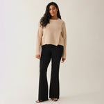 Once-on-Never-off Flared Pants- Black