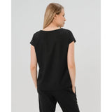 Maternity Shell Top with Hidden Nursing Zip in All-Season Wool