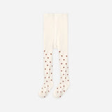 Ribbed Tights Mulberry Heart