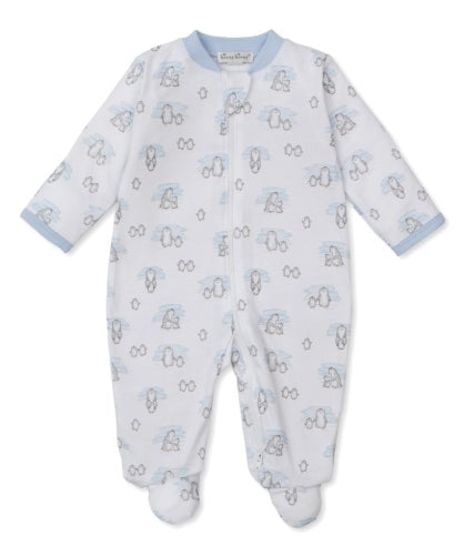 Kissy Snow Penguins Zip Footie