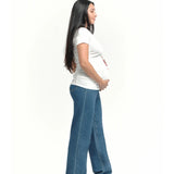 Baggy Straight Leg Jean with Bellyband