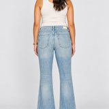 DL1961 Desi Boot Maternity Jeans, Fountain, back view