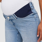 DL1961 Desi Boot Maternity Jeans, Fountain, detail view