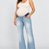DL1961 Desi Boot Maternity Jeans, Fountain, front view