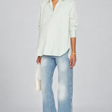 DL1961 Desi Boot maternity jeans in Fountain, full-length front view