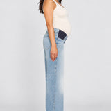 DL1961 Desi Boot Maternity Jeans, Fountain, side view