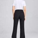 DL1961 Gerri maternity trousers in Black Onyx, full-length back view
