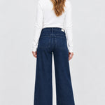 DL1961 Hepburn Wide Leg Maternity Jean, Crater Lake, back view