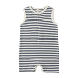 Ribbed Henley Romper