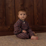 Relaxed Jogger Mulberry Stripe