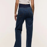 Straight Leg Overbelly Maternity Jeans