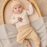 Side Snap Bodysuit + Pant Set Pears