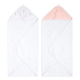 Essentials Cotton Muslin Hooded Towels 2 Pack