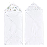 Essentials Cotton Muslin Hooded Towels 2 Pack