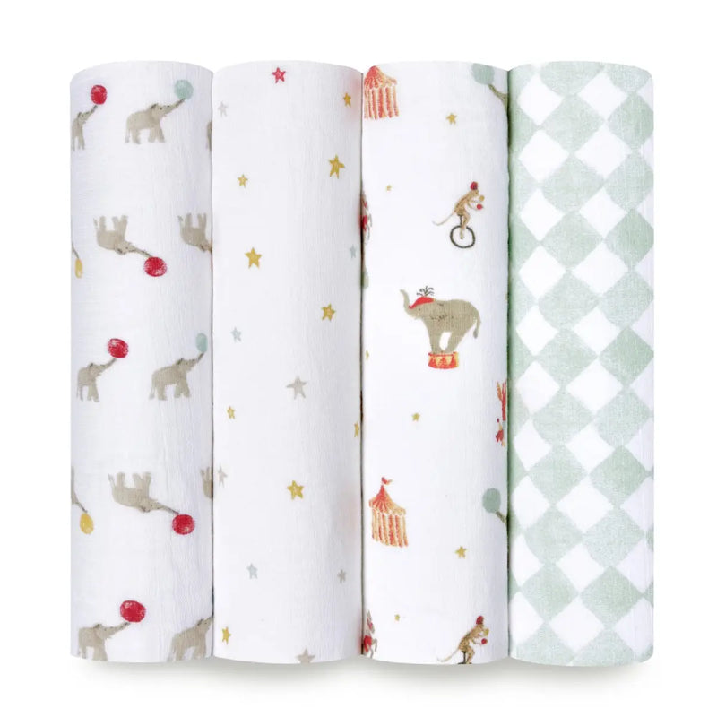 Essentials Cotton Muslin Swaddles 4 Pack