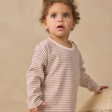 Long Sleeve Tee Cocoa Microstripe