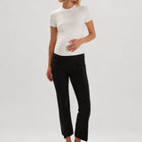 Favorite Daughter The Maternity Alissa Pant — Black, Black, front view