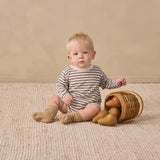Long Sleeve Romper Vintage Stripe